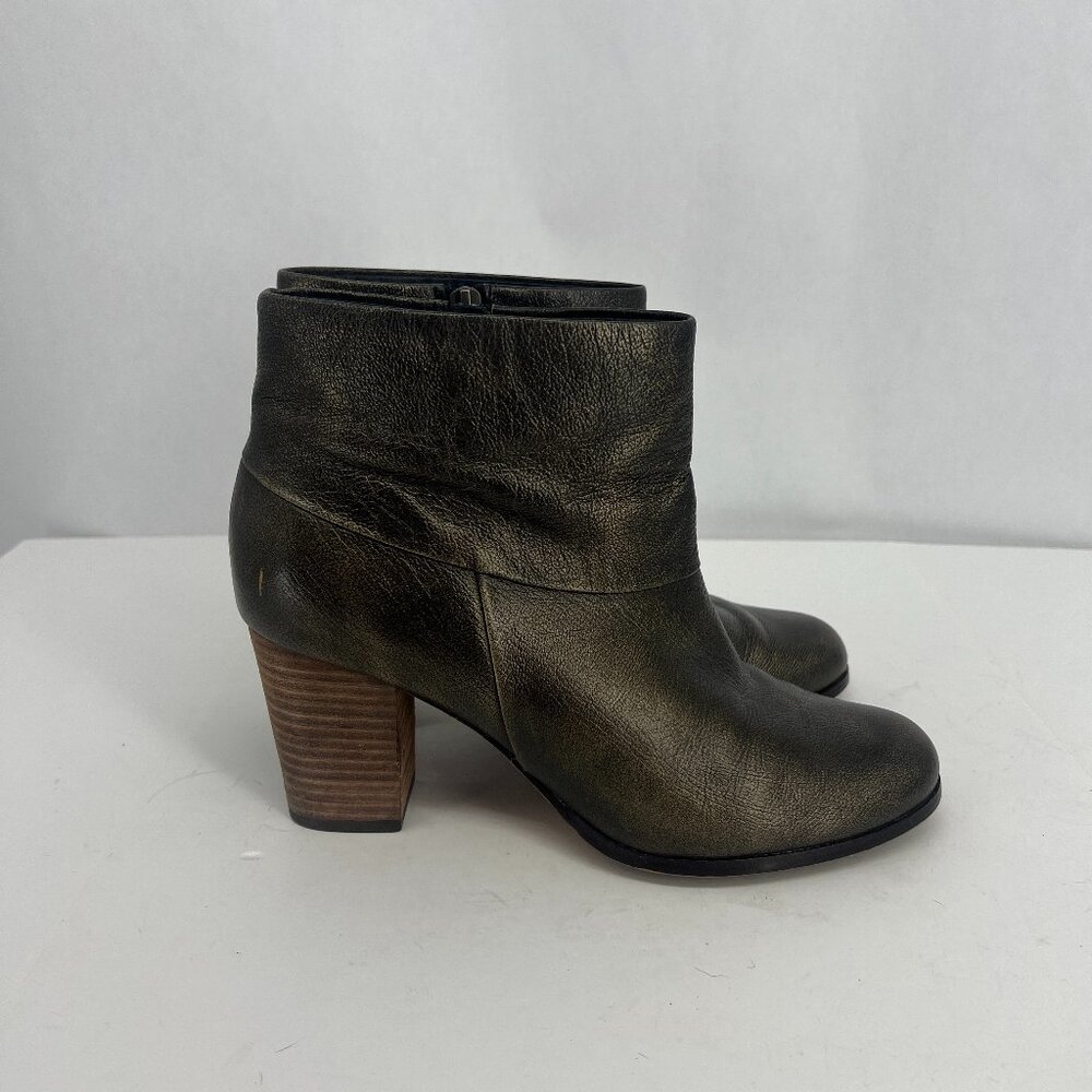 Cole Haan Bronze Leather Ankle Booties Nike Air